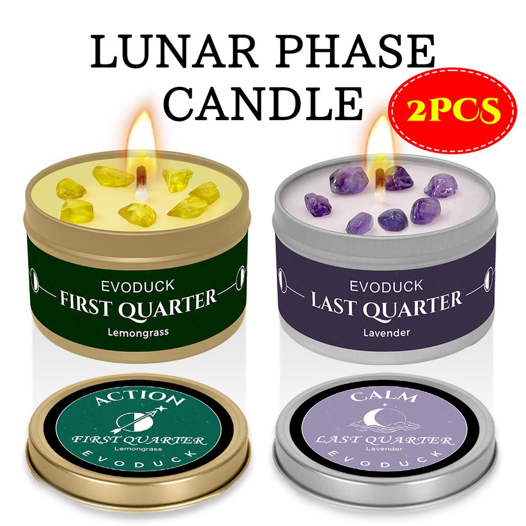 1pc EVODUCK new moon Scented Candles 3oz Law of Attraction Manifestation Energy Boosting White Sage Christmas Scented Candle