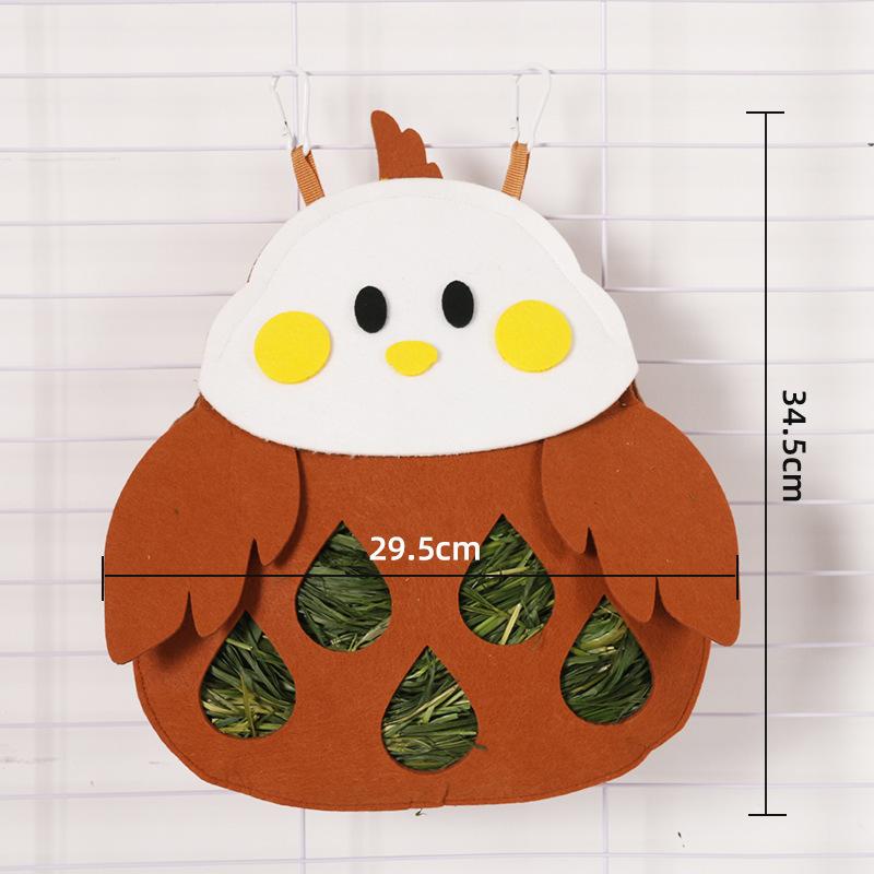 1pc Rabbit Straw Bag Fun Feeding Bag Guinea Pig Chinchilla Hanging Straw Bag Rabbit Hay Bag Food Bag Suitable for Gifts To Friends and Family