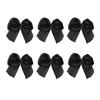100Pcs Ribbon Bow Flowers Handmade Hair Bows Accessories Small Fresh Patterns Craft Materials Gift Decor Black