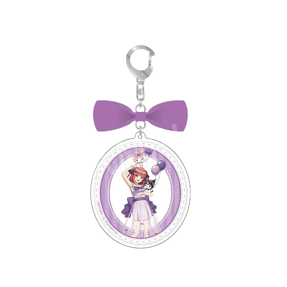 Пять Невест x My Melody & Kuromi Нино Акриловый Брелок-Подвеска Лента и Воздушный Шар & Лента Вер.