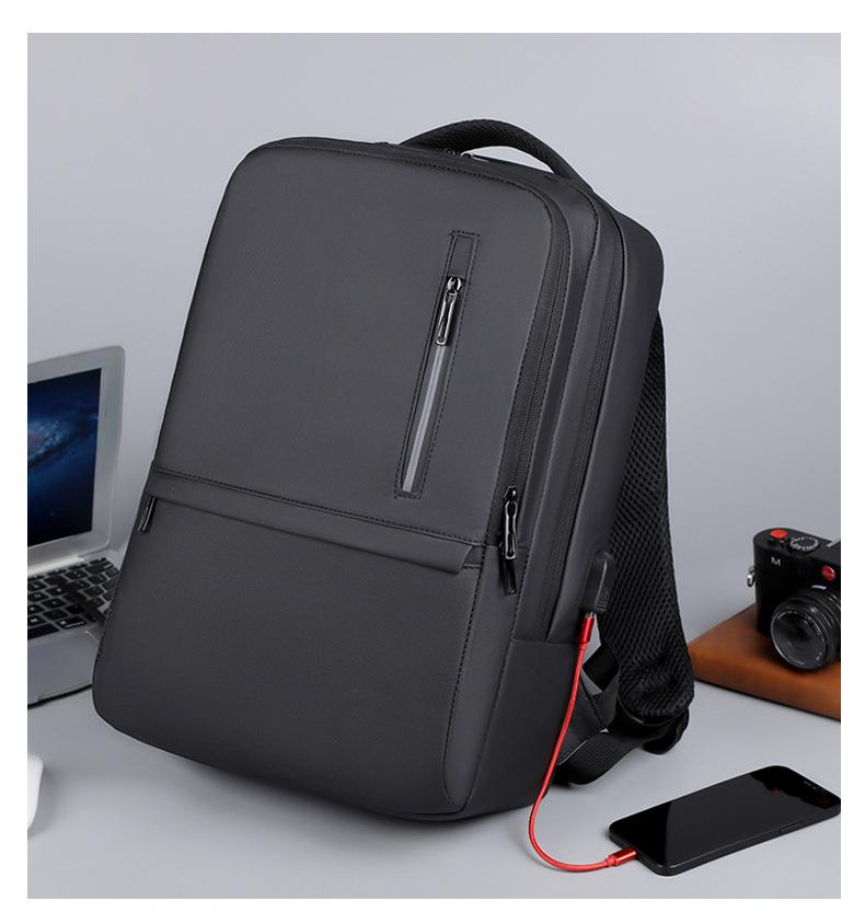 Large Capacity Multifunctional Travel Backpack with USB Charging and Luggage Handle Attachment
