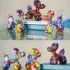 Resin Graffiti Balloon Dog Figurines Art Animals Statue Crafts Decor Item for Interior Home Desktop Decoration Painting Colorful
