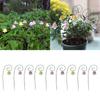 Beautifully Crafted Flower 9Pieces Quality Resin Orchids Garden Stakes Decorations for Indoor Outdoor Decoration