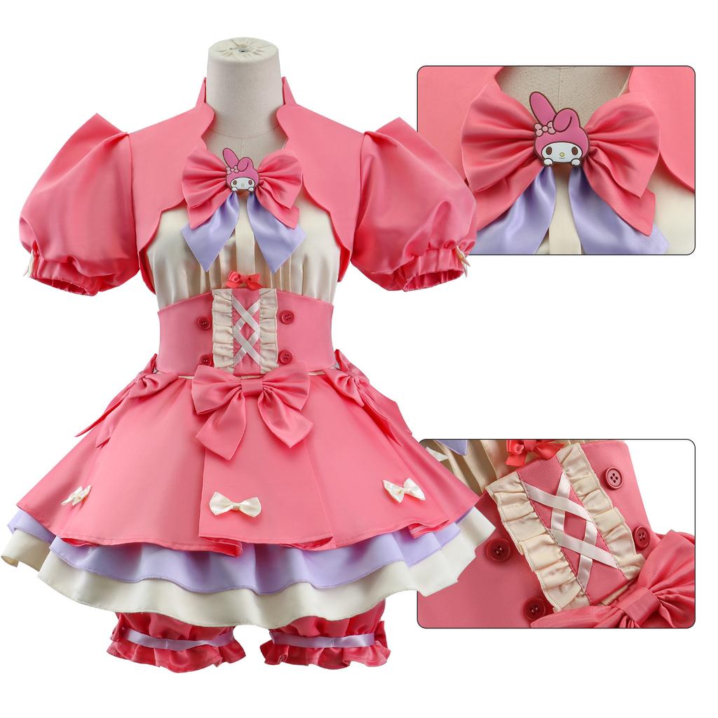 Lily Barrier Cosplay Game Identity V Cheerleader Cosplay Costume Party Uniform Pink Dress Carnival Anime Role Play Suits