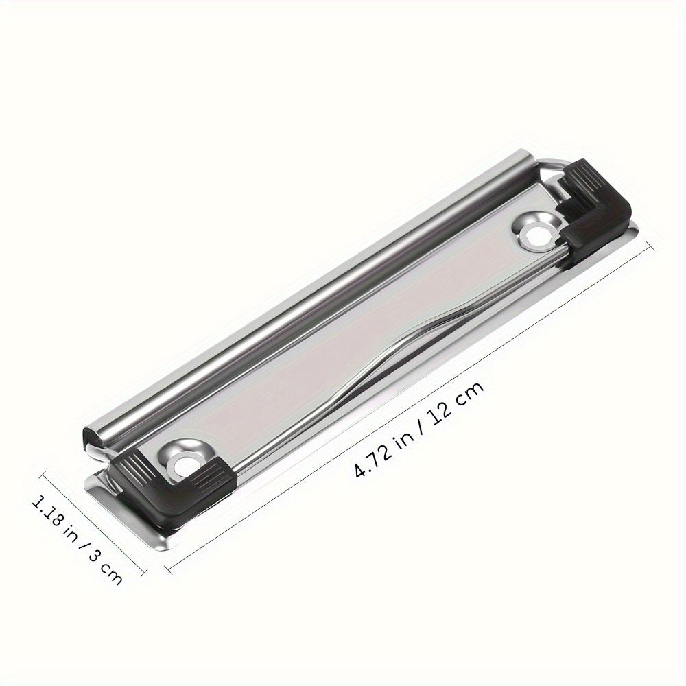 

10Pcs File Folder Document Board Clips Clamps White Metal Scissors Clipboard Holder Mountable Office Mini Binder