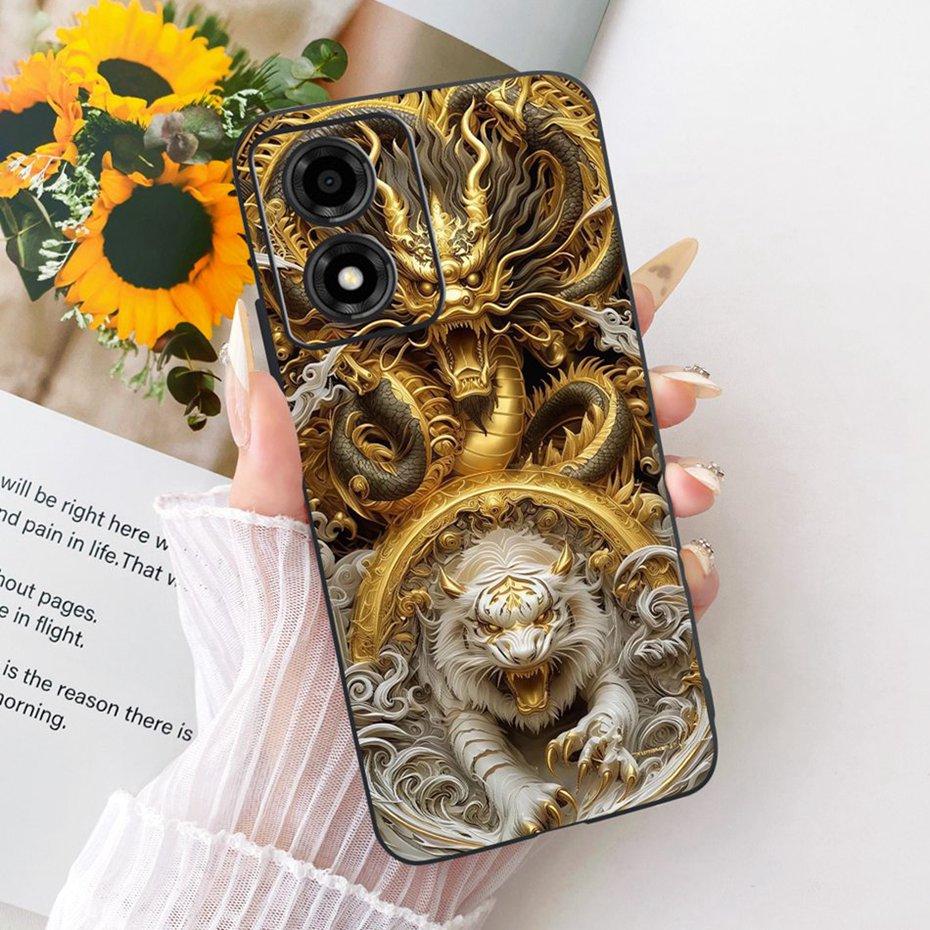 Fashion Cool Case For Motorola Moto E14 Soft Black Silicone TPU Back Cover For Moto E14 Phone Cases