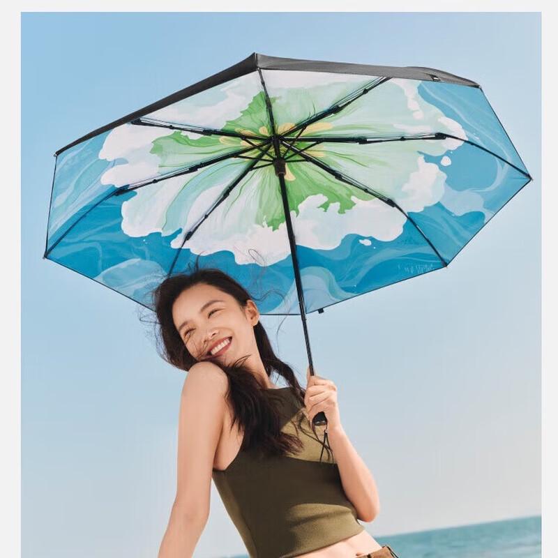 Beneunder Wildflower Anti-UV Five-Fold Sun/Rain Umbrella