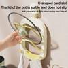 Punch-Free Pan Cover Storage Holder Wall Mounted Pot Lid Rack  Cutting Board Holder