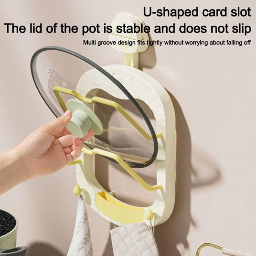 Multi-Layer Pan Cover Storage Holder Wall Mounted Pot Lid Rack  Cutting Board Holder