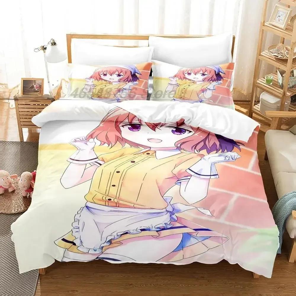 Cute Anime Kawaii Girl Blend S Bedding Set Single Twin Full Queen King Size Bed Set Adult Kid Bedroom Duvet Cover Sets