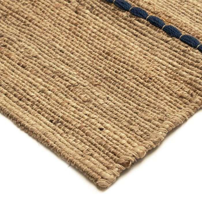 Tapis - THE DECO FACTORY - COLOR JUTE - Jute et laine - 50x150 cm - Tresses multicolores