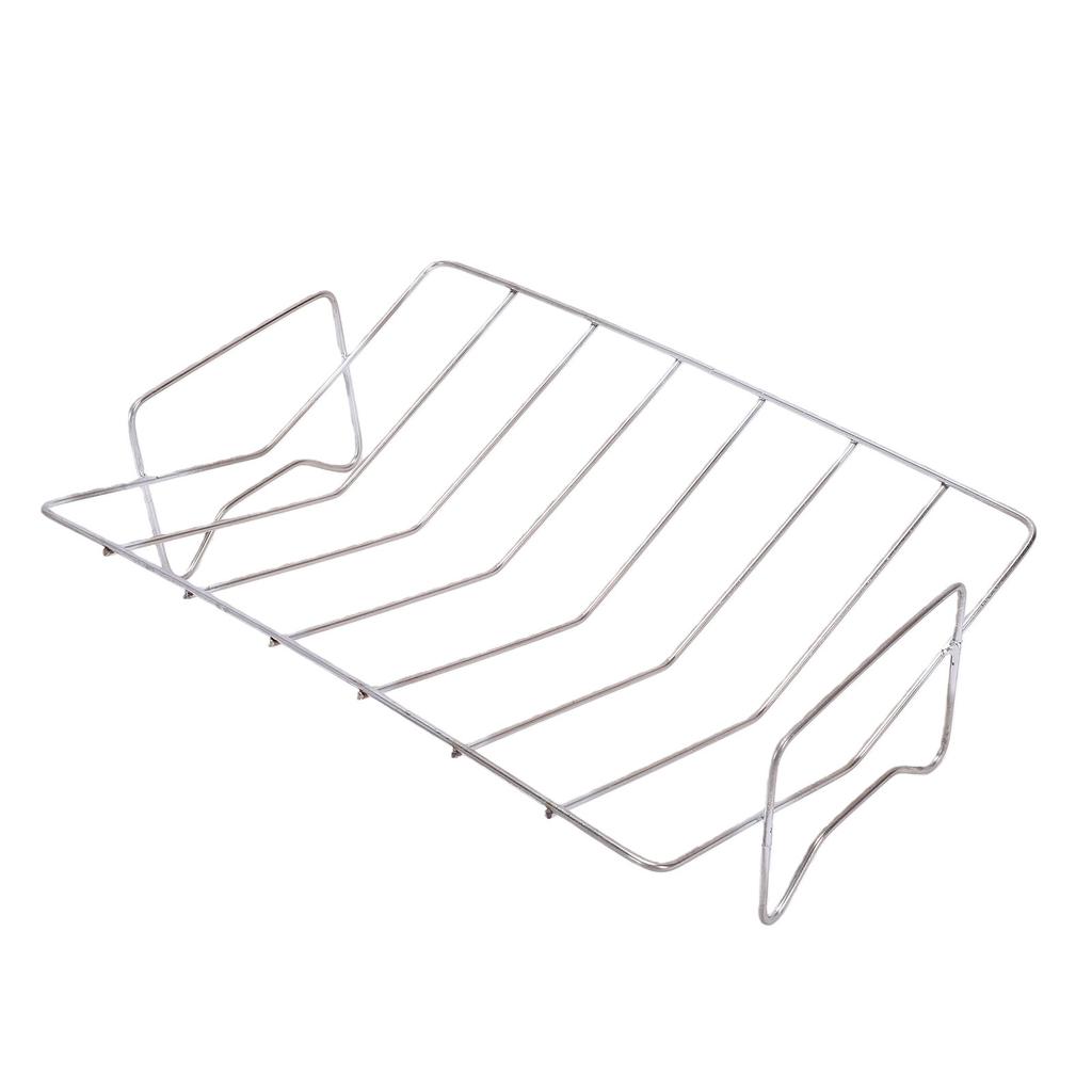 Turkey Roasting Rack V Shaped Rack for Grilling Stainless Steel BBQ Rib Rack for Smoking Grill Accessory