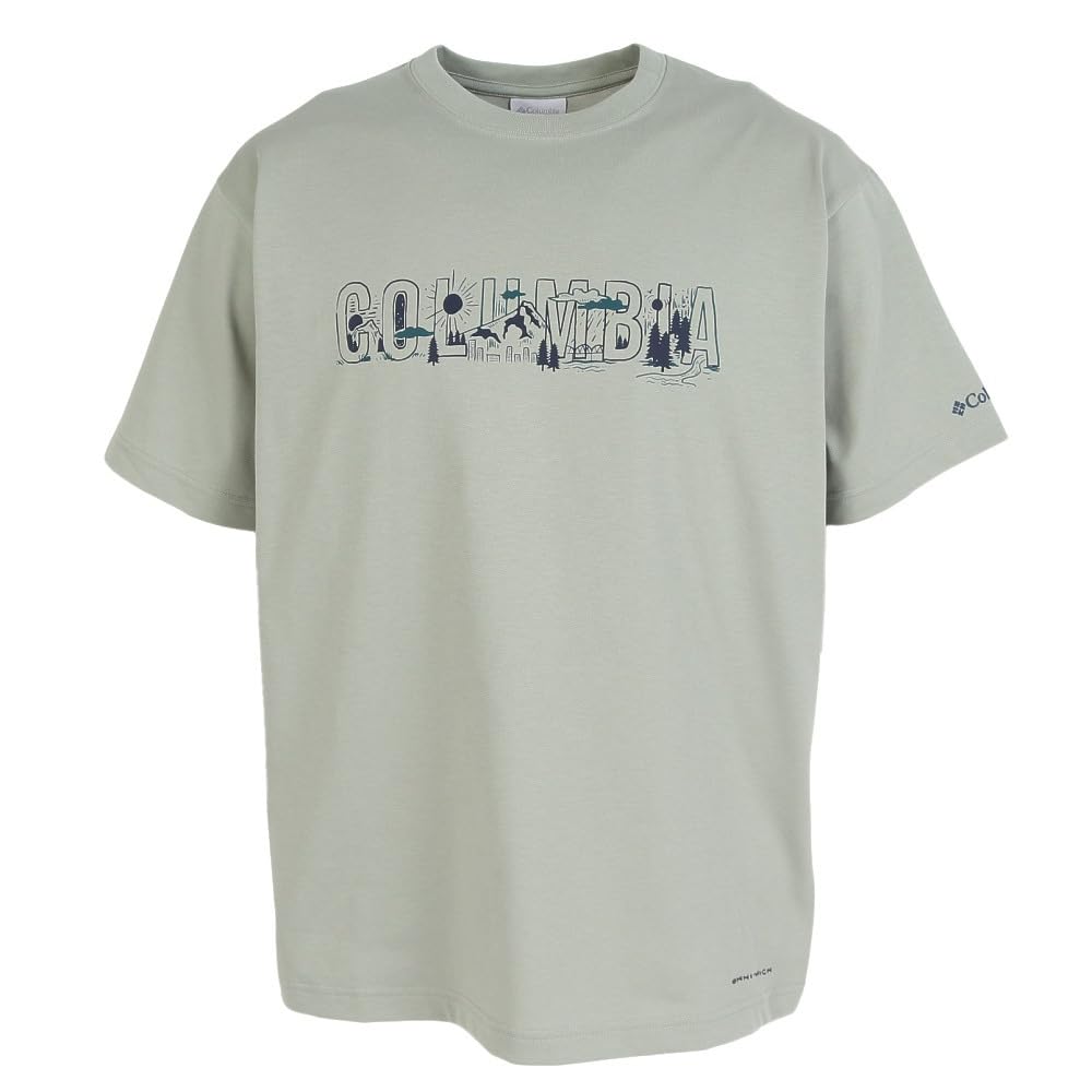 Columbia Yahara Forest PG5174 349 Short-Sleeve T-Shirt, Graphic, (Light Green/LL/Men s)