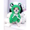 1PC Cute Frog Pet Sweater for Small and Medium Dogs - Green Dog Hoodie with Fun Design - Keep Your Pup Cozy and Stylish