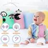 Baby Crib Mobile for Crib with Hanging Rotating Toys, Nursery Mobile with Music Box, Black and White Mobile for Baby Newborns 0-24 Months