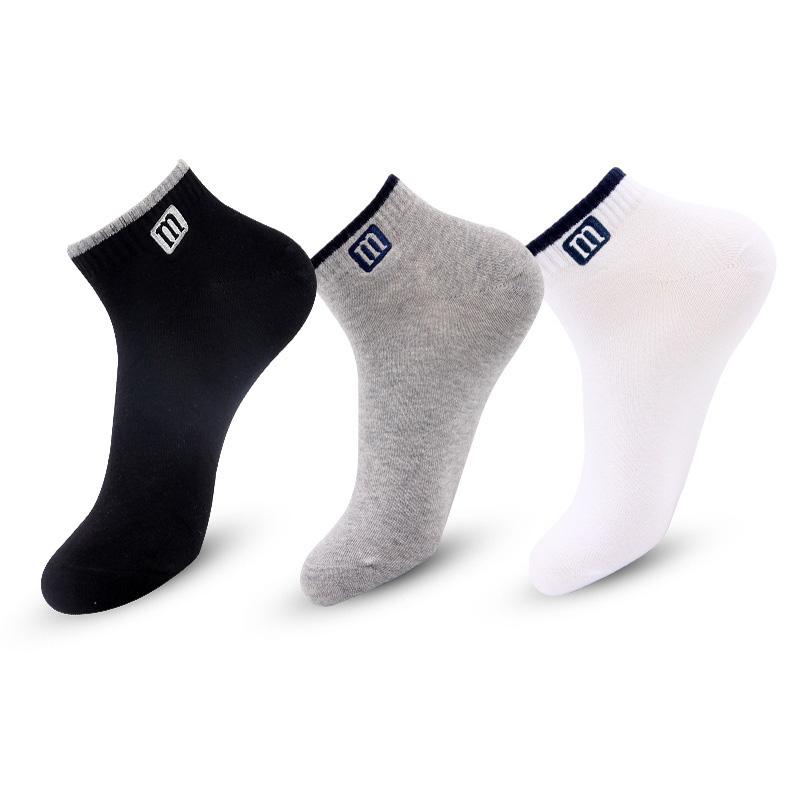 High Quality Men's Socks Cotton Fashion Sports Male Sock Breathable Comfortable 3 Pairs