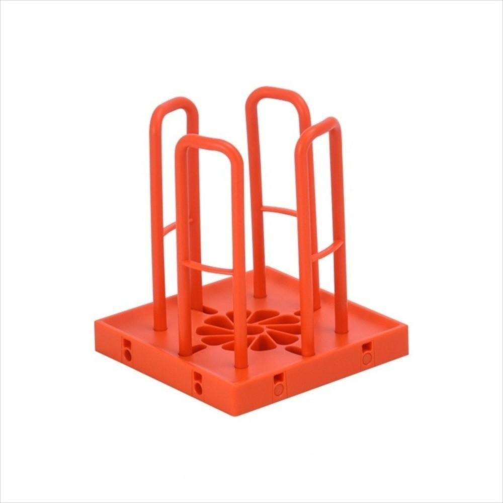 

Space Saving Paper Cup Dispenser Rack Plastic Mug Display Stand New Disposable Cup Storage Holder помаранчевий