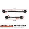 Stainless Steel Front SwayBar Quick Disconnect Adjustable 2.5-6 Inch Lifts For 1998-2006 TJ Cherokee 1984-2001 XJ Black