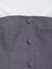 2025 Spring Women's European & American Style Poplin Patchwork Short Dress