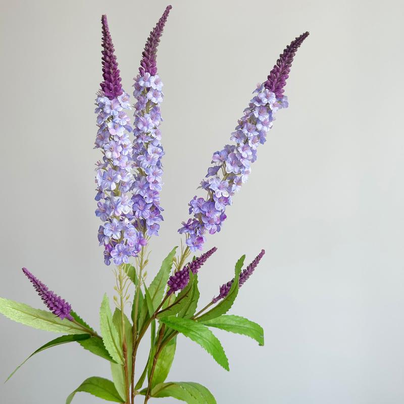 

3pcs Lavender Flowers Artificial Off-White Faux Lavender Floral for Home Fabric Flowers Arrangement Decor Weding Party