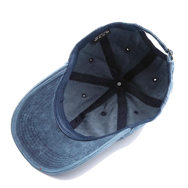 1 Stück gewaschene Baumwolle Sommer Baseballkappe Sport Herren/Damen Verstellbare Sonnenhüte Erwachsene Einfarbig