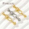 18K Gold/Rhodium Plated Fasteners For Bracelets Accessories Clasp For Jewelry Connectors Findings For DIY Jewelry Making Supplie