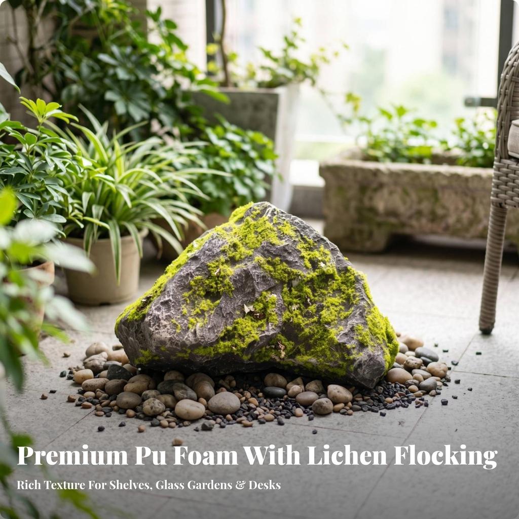 Artificial Moss Rock Lightweight Decor Weathered for Garden Decoration