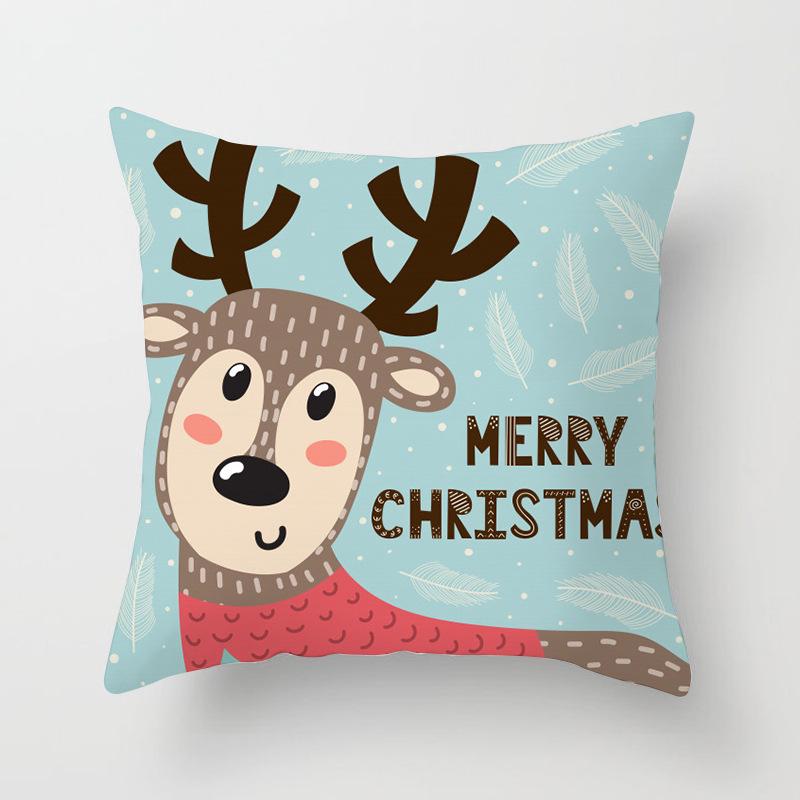 New Santa Claus Snowman Pillow Case Festive Home Decoration Pillow Cushion Case