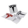 9x8.8cm ABS Car Trunk Badge Sticker for Tesla Model Y Auto Rear Tail Emblem Decal Exterior Decoration