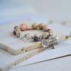 Jingdezhen ceramic bracelet wholesale gift, national style hand-woven literary and ancient style beaded new Chinese bracelet