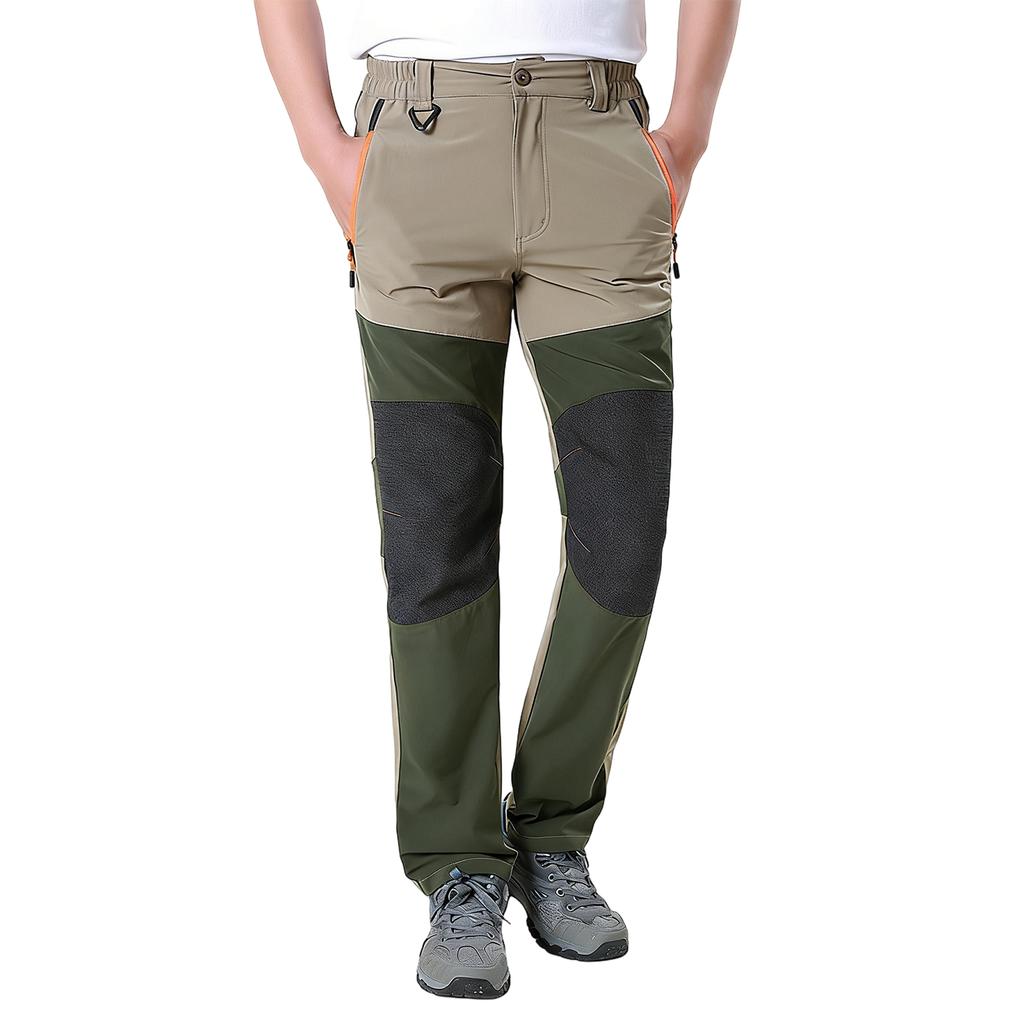 Men's Multi-color And Patchwork Stretch Sports Pants - Men's Casual, Breathable, Quick-drying Pants With Multiple Pockets