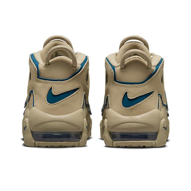 Nike Air More Uptempo GS Kalkakmenio spalvos vaikiški sportbačiai rudos valerijono mėlynumo DQ6200-200