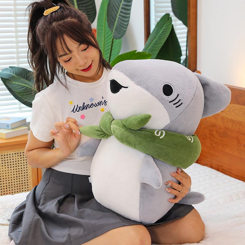 Outing Plush Shark Toy Cute Cartoon Girl Child Birthday Holiday Gifts Dolls