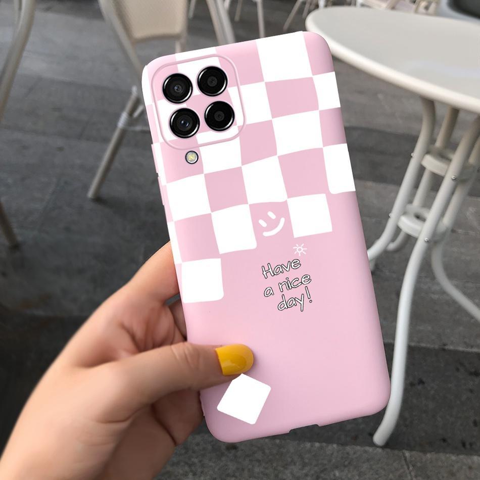 For Samsung Galaxy M53 Phone Case Fashion Cute Pattern Macaroon Silicone Soft Cases For Samsung M53 M33 M22 4G 5G Back Cover