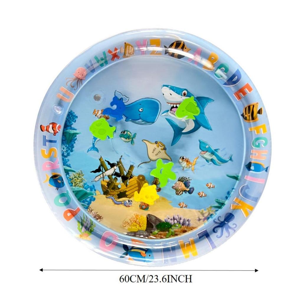Aufblasbare Sommer Krabbelmatte für Kinder & Haustiere - Ozean Wasserspielanleitung
