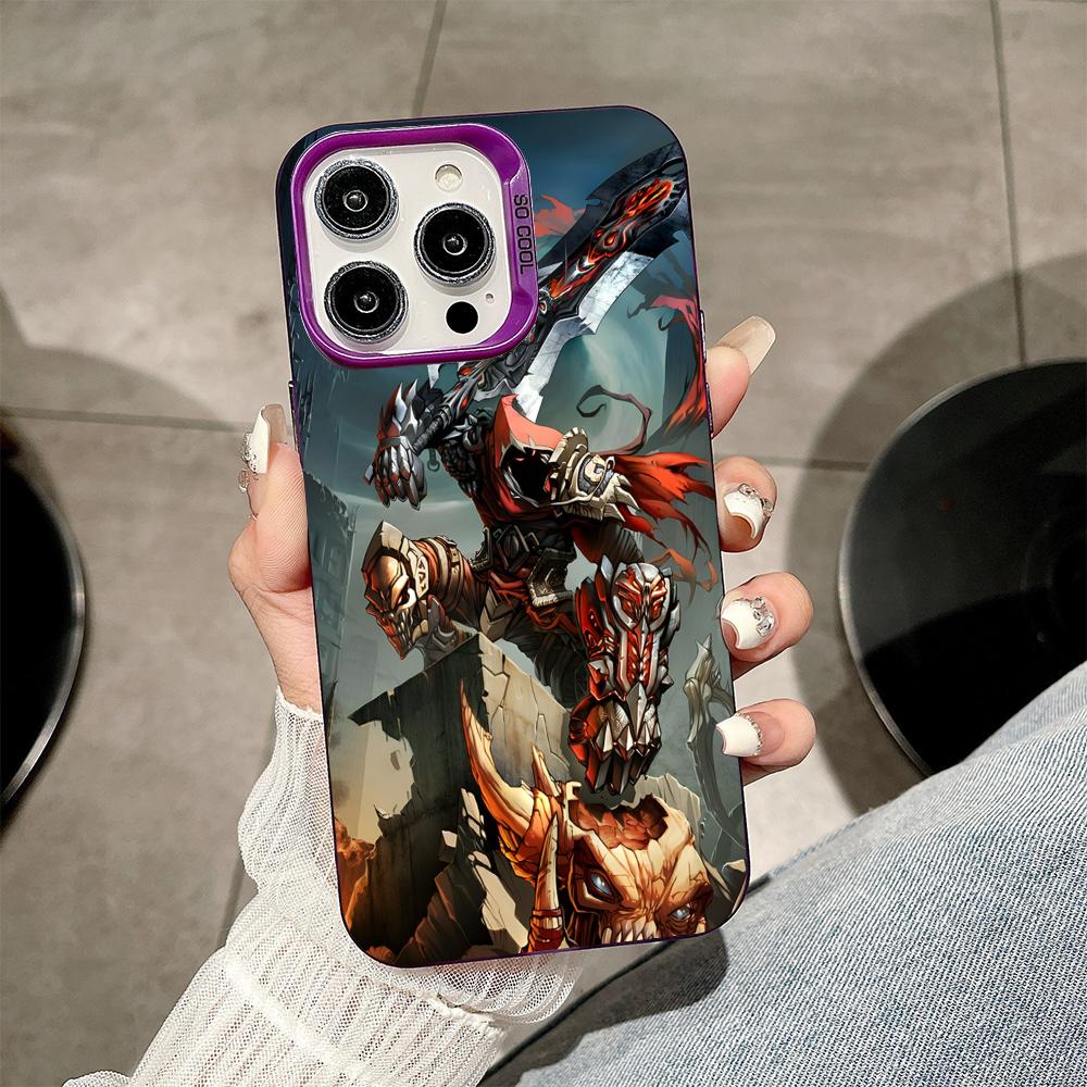 Game Darksiders Mobile Phone Case for iPhone 17 16 15 14 13 12 11 X XR XS 8 7 Air Pro Max Plus Purple Translucent Colorful Cover