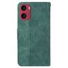 Etui dla Motorola Moto G05 4G/E15 4G Wzór Geometryczny Skórzany Portfel Pokrowiec na Telefon z Paskiem na Nadgarstek