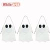 1-10PCS Halloween Ghost Pattern Non Woven Treat Bags with Handles for Kids Trick or Treat Party Favor Candy Goodie Tote