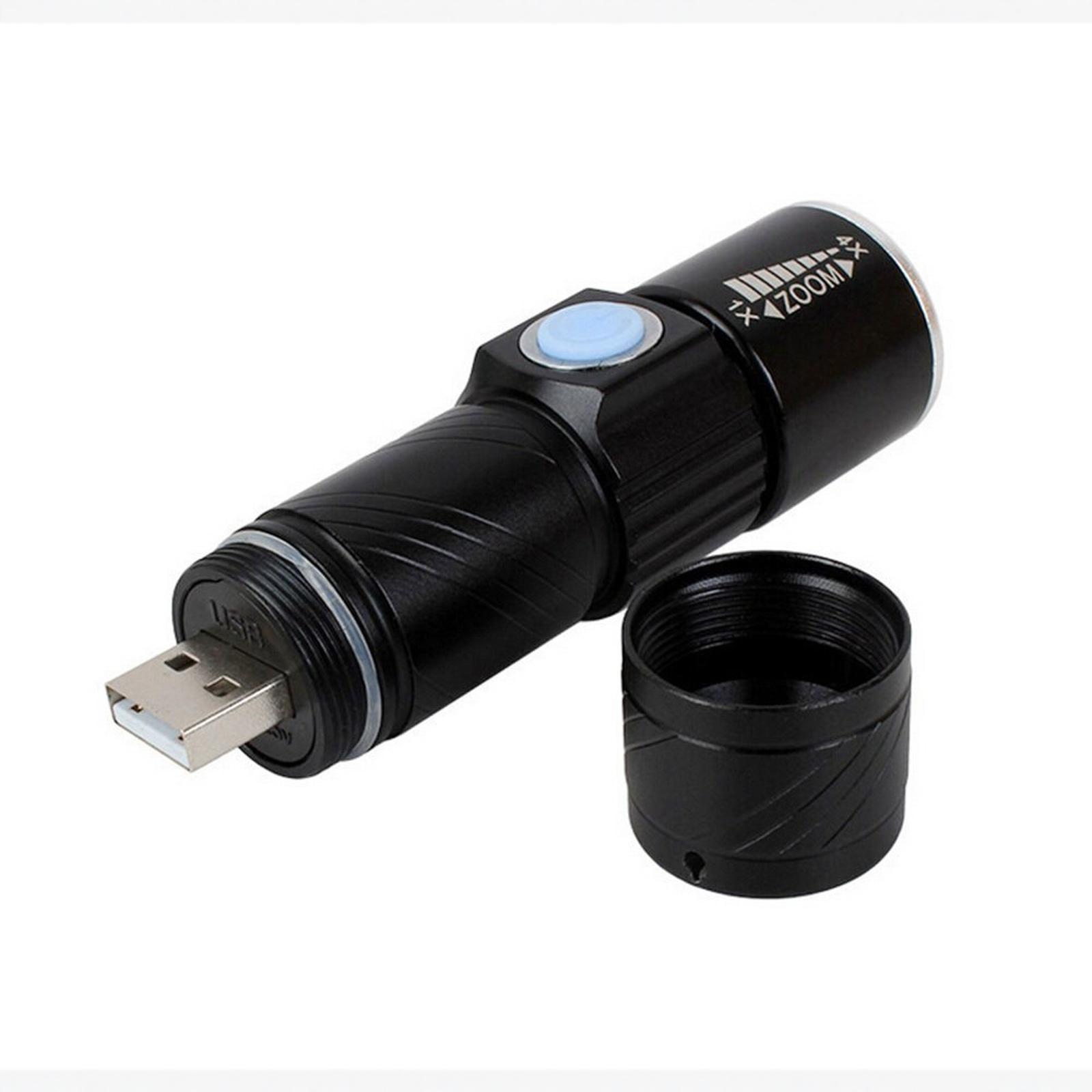 

Перезаряжаемый от USB Велосипедный передний фонарь из алюминиевого сплава Яркий фонарик One Size