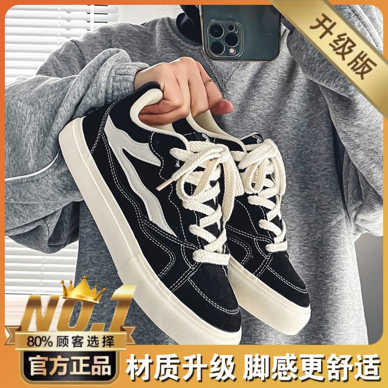 canvas spring and autumn new summer breathable casual board shoes student cloth shoes sports black trendy shoes
