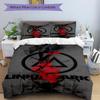 3pcs Linkin Park Band Merchandise Duvet Cover Set - Machine Washable, Includes 1 Duvet Cover and 2 Pillowcases, No Core Included, All-Season