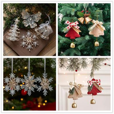 2026 Christmas Bell Ornaments Christmas Tree Hanging Pendants Wind Chimes Xmas New Year Decorations for Tree Door Car