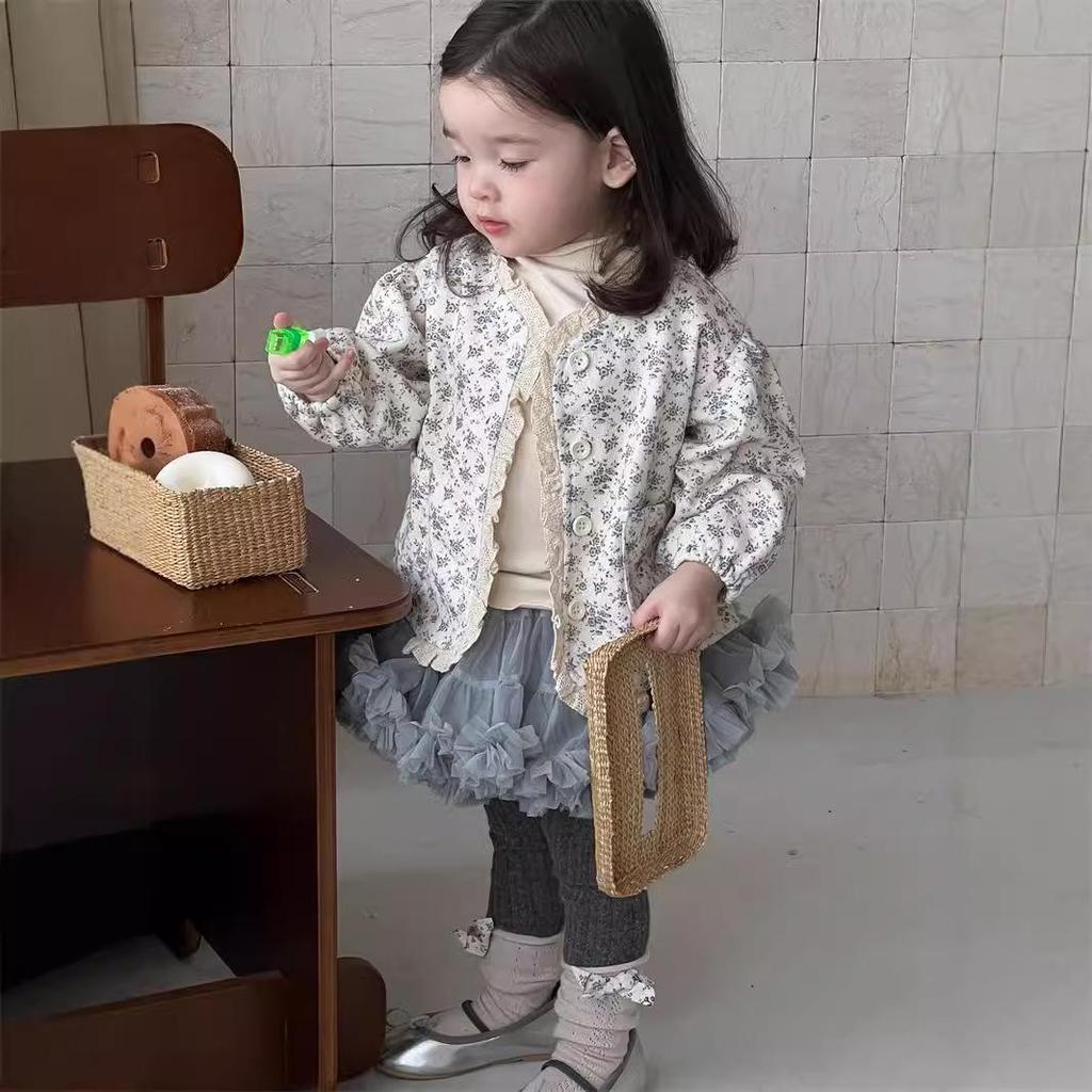 2025 Autumn Korean Style Girls' Outfit Set: Fashionable Coat and Early Autumn Wear