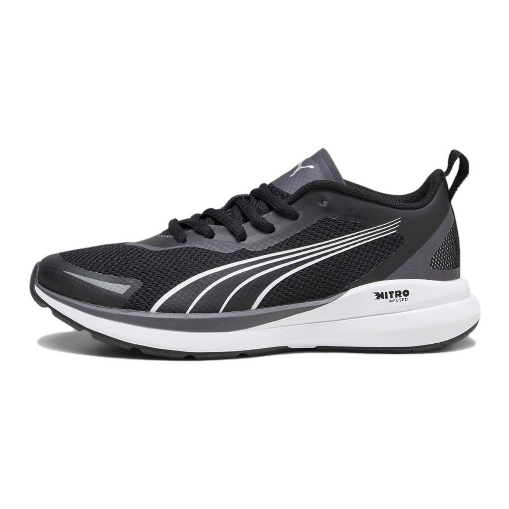 Puma Kruz Nitro Big Kid Black Silver Kids Sneakers White Dark-Coal 378878-02
