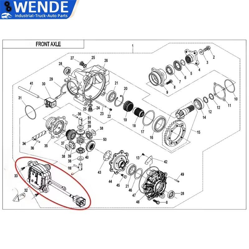 Vorderachsdifferentialgehäuse Motormontage Q890-314000-10000 Für CFMOTO CFORCE 450 500 600 625 800 850 1000 2WD 4WD