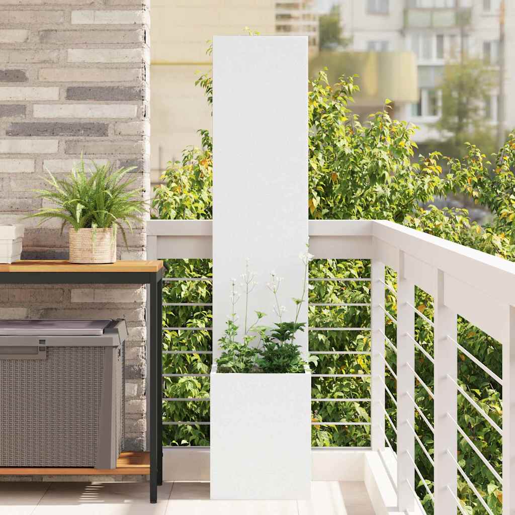 Garden Privacy Screen Canvas White 32 X 150 Cm