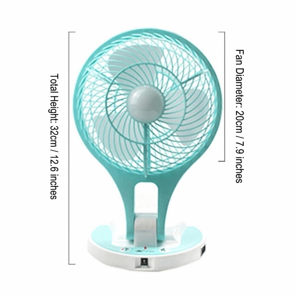 Quiet Operation Foldable Mini Fan Lightweight Gentle Wind Power USB Powered Fan Compact Design Foldable Design Portable Desk Fan