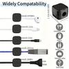 6//12/18pcs Magnetic Cable Organizers No-Drill Adhesive Cord Holders for Desk Car Sleek Charging Cable Management Clips