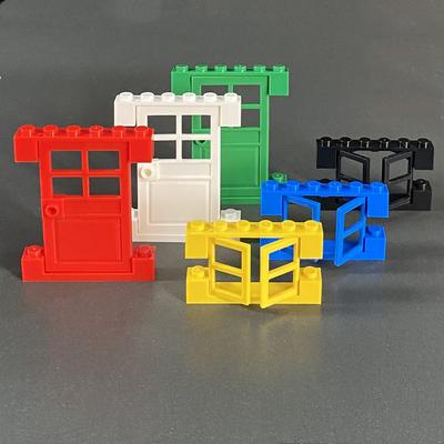 Compatible With Small Particle Doors And Windows, Window Assembly, House Building Street Scene, Basic Parts, Accessories, Building Blocks