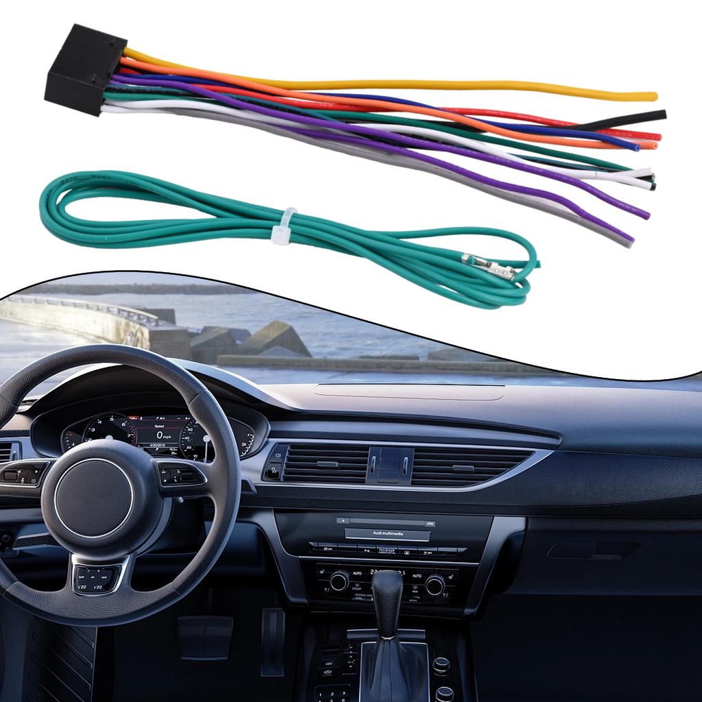 Car Audio Installation As Shown Car Stereo Car Audio Wiring Harness 16 Pin Easy Installation Reliable Audio Signal